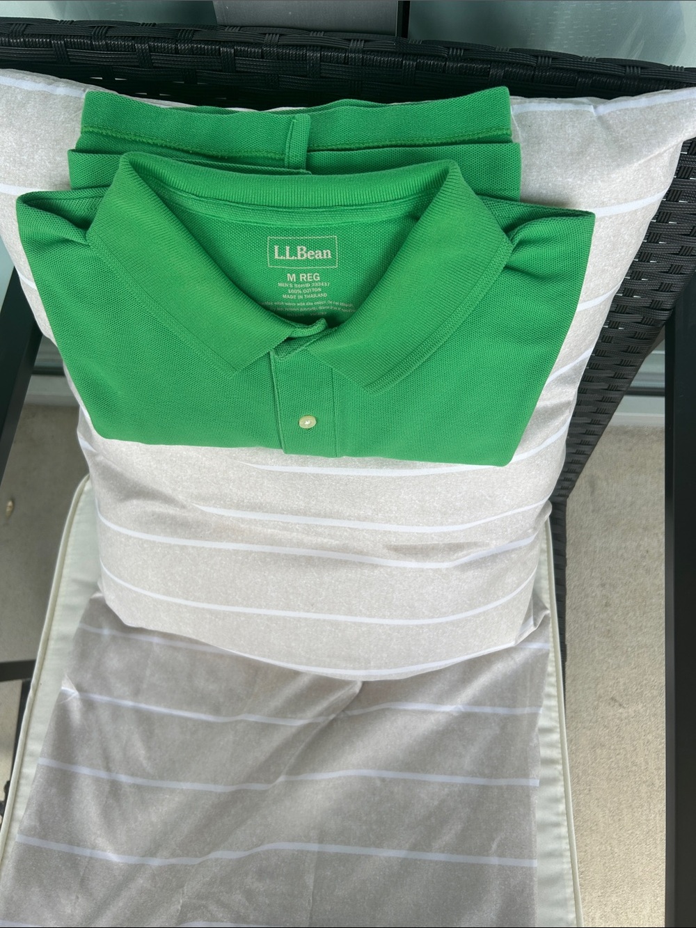 L.L. Bean Men’s Bright Green Polo Shirt